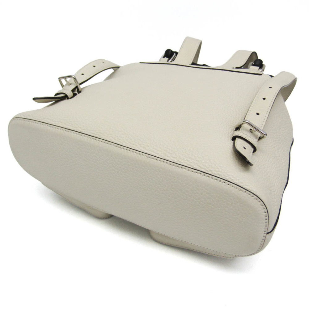GUCCI White Leather Bamboo Backpack - Picture 4 of 16